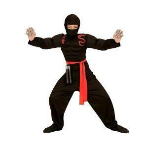 Costume super ninja taglia 5/7 anni