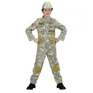 Costume soldato esercito taglia 5/7 anni
