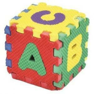 Tappeto puzzle cubo abc 6 pz