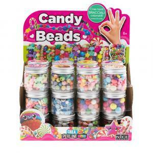 Barattolo perline colorate candy beads