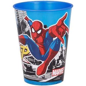 Bicchiere in pp spiderman