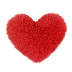 Peluche cuore fluffy rosso cm 30