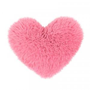 Peluche cuore fluffy rosa cm 30