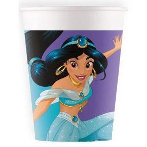 Princess jasmine 8 bicchieri carta 200 ml