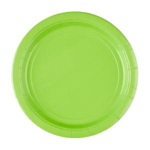 Eco verde 8 piatti carta cm 23