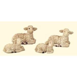 Set pecore in resina 4 pz