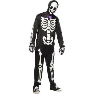 Costume scheletro fluo