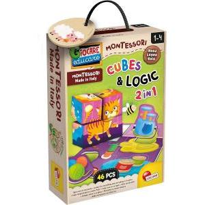 Montessori cubi e logica in legno