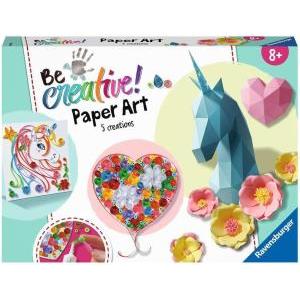 Be creative paper art flow e unicorn