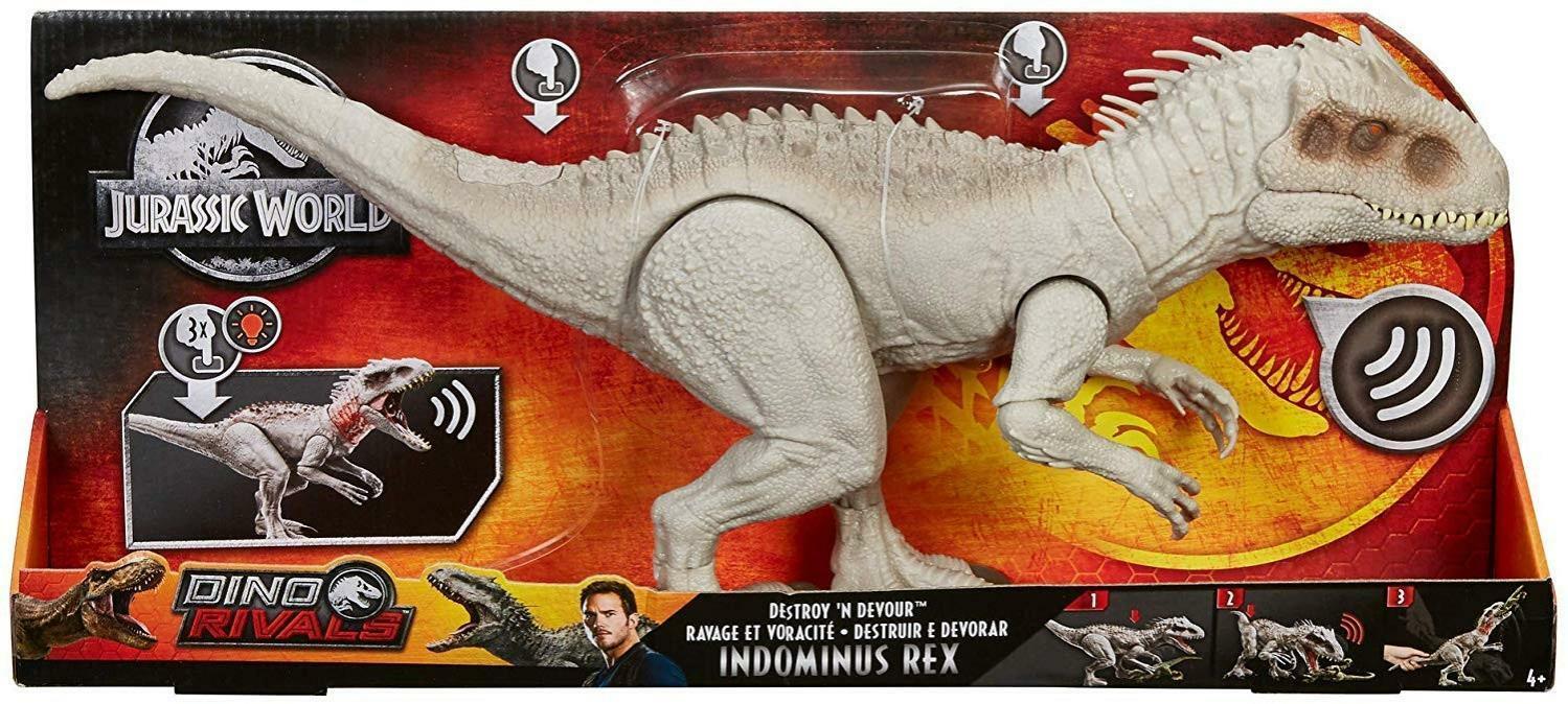 mattel mattel jurassic world - indominus rex dinosauro