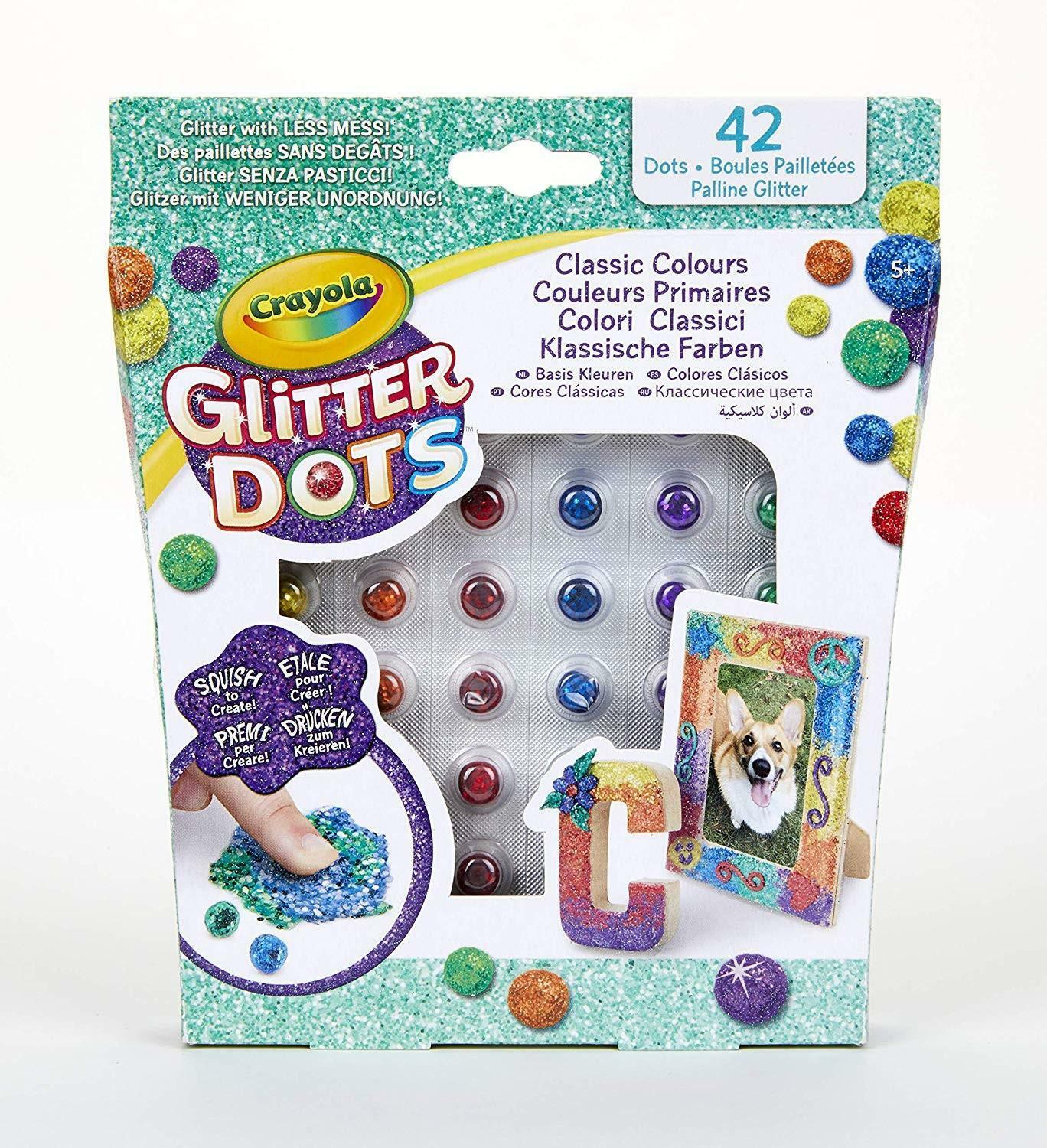 crayola glitter dots - colori classici