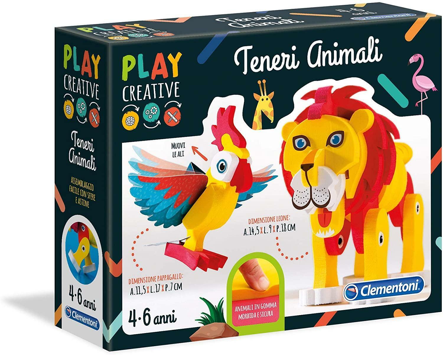 clementoni play creative - teneri animali 15261