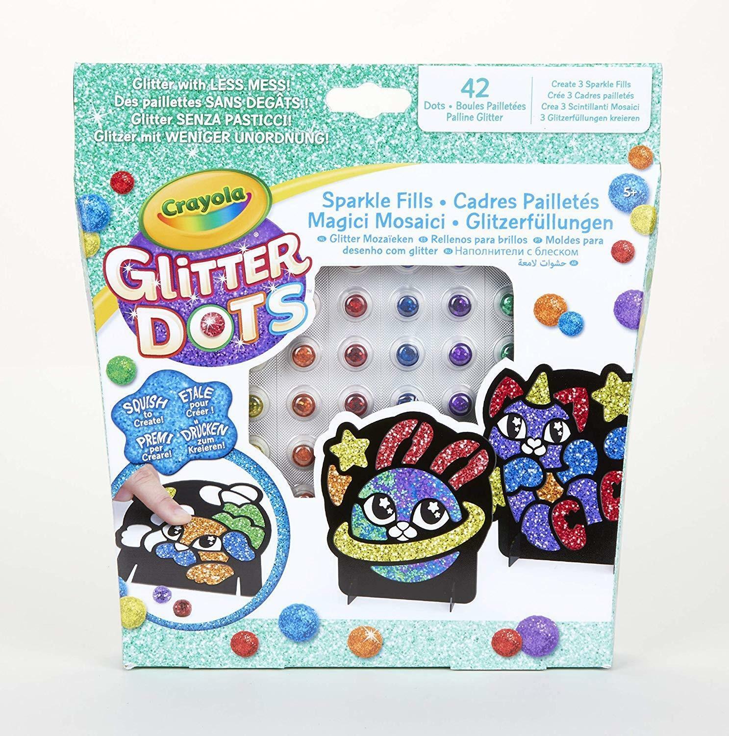 crayola glitter dots - magici mosaici