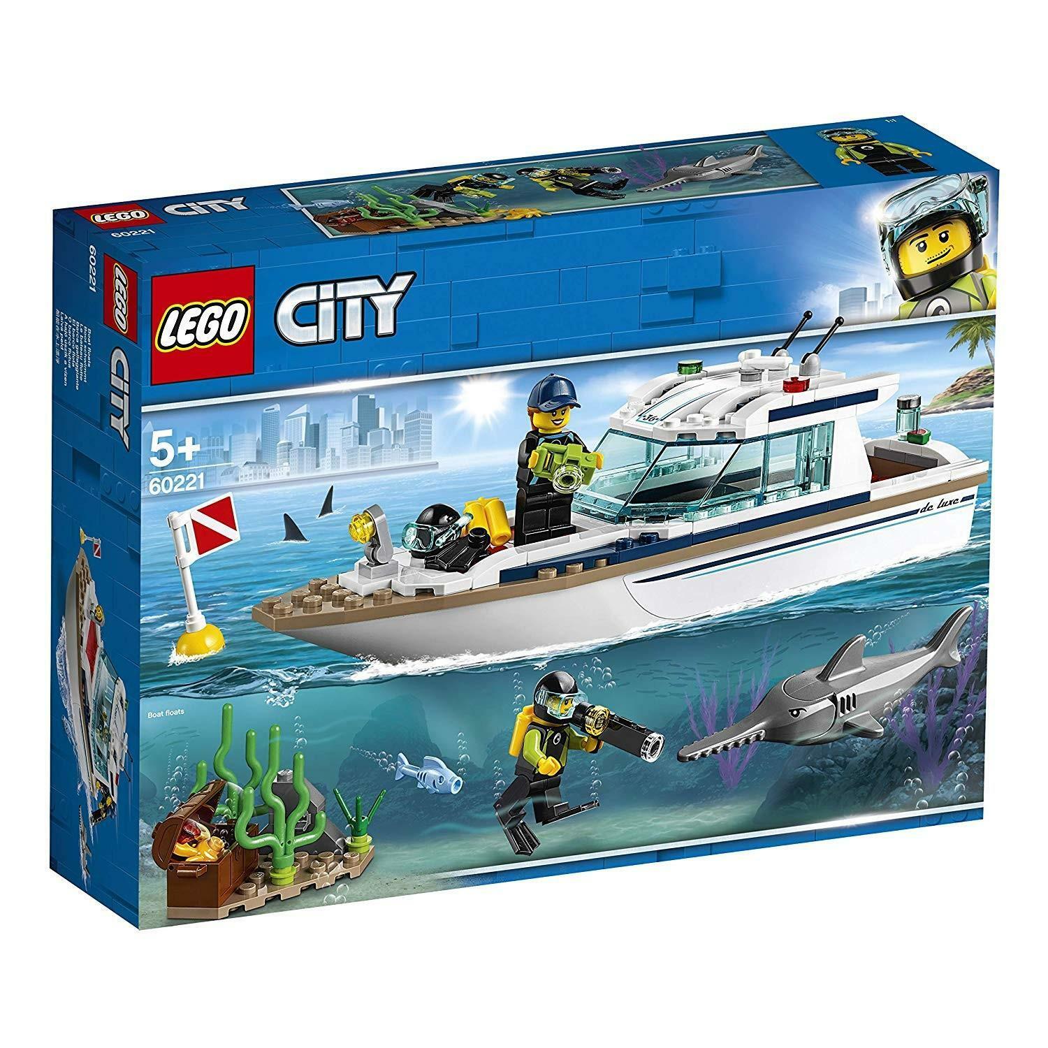 lego lego city 60221 - yacht per immersioni