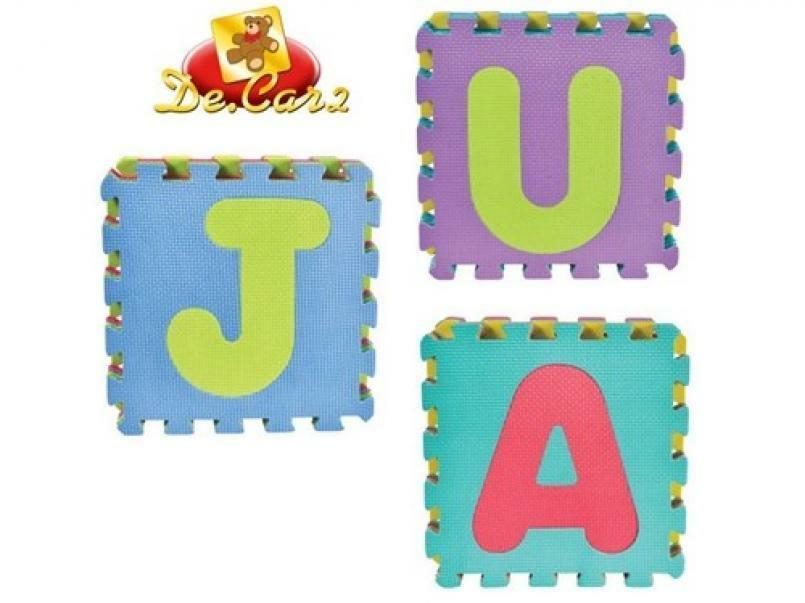 decar2 puzzle tappeto morbido lettere alfabeto