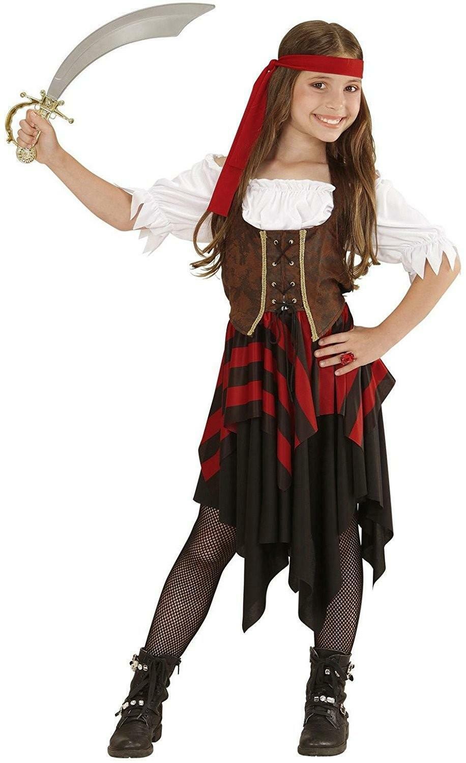 widmann costume piratessa taglia 11/13 anni