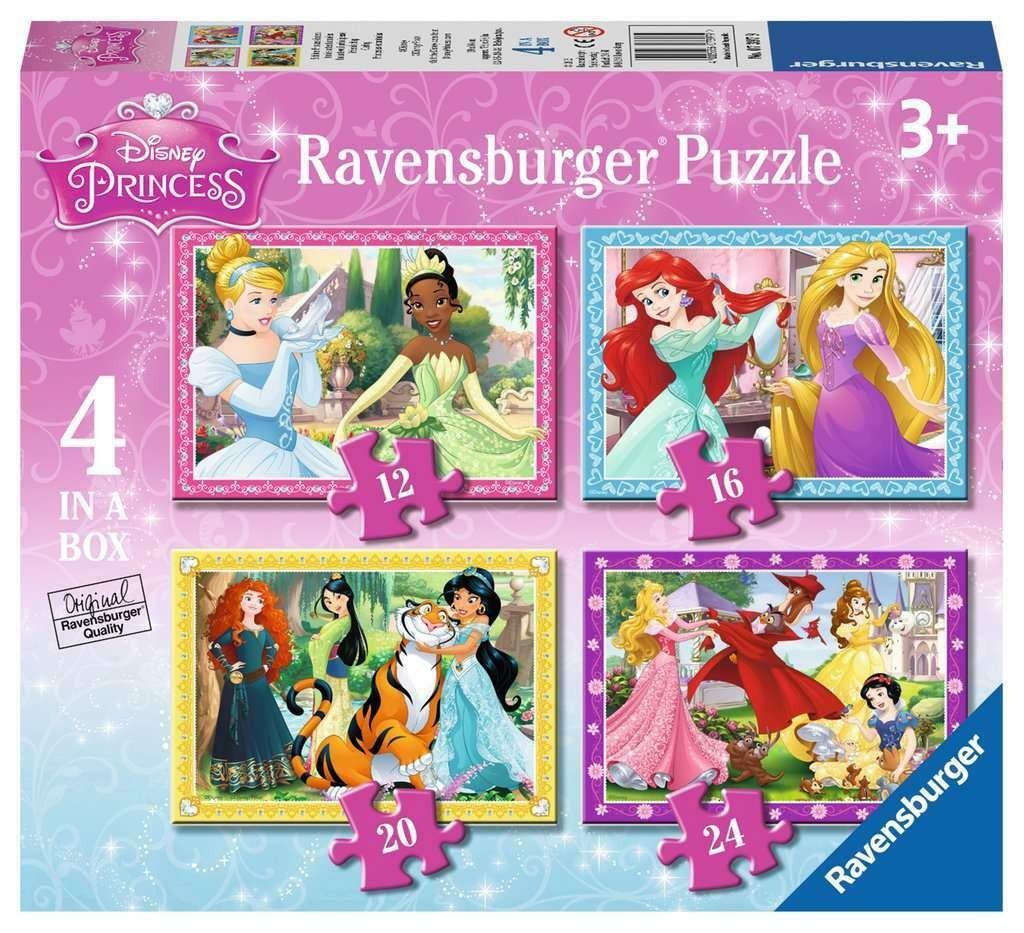 ravensburger ravensburger puzzle 4 in 1 - disney princess