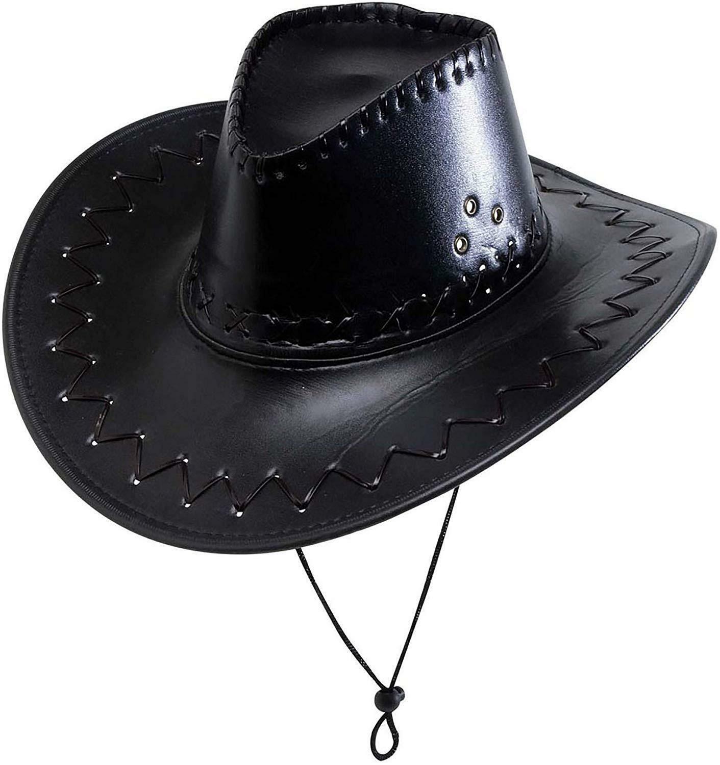 widmann cappello cowboy similpelle nero