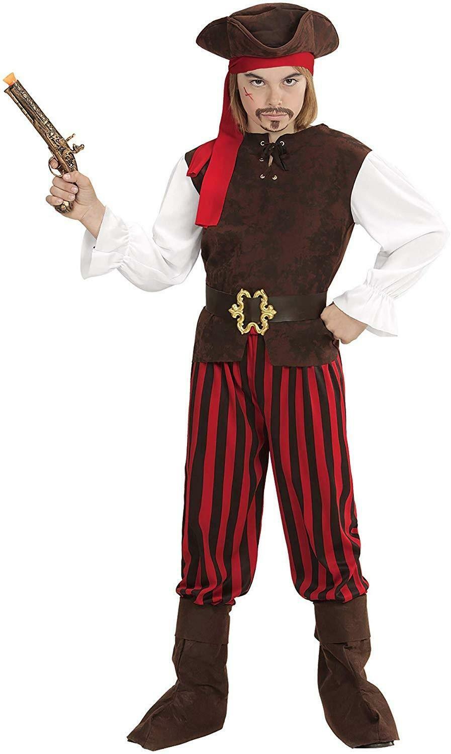 widmann costume pirata dei caraibi taglia 11/13 anni
