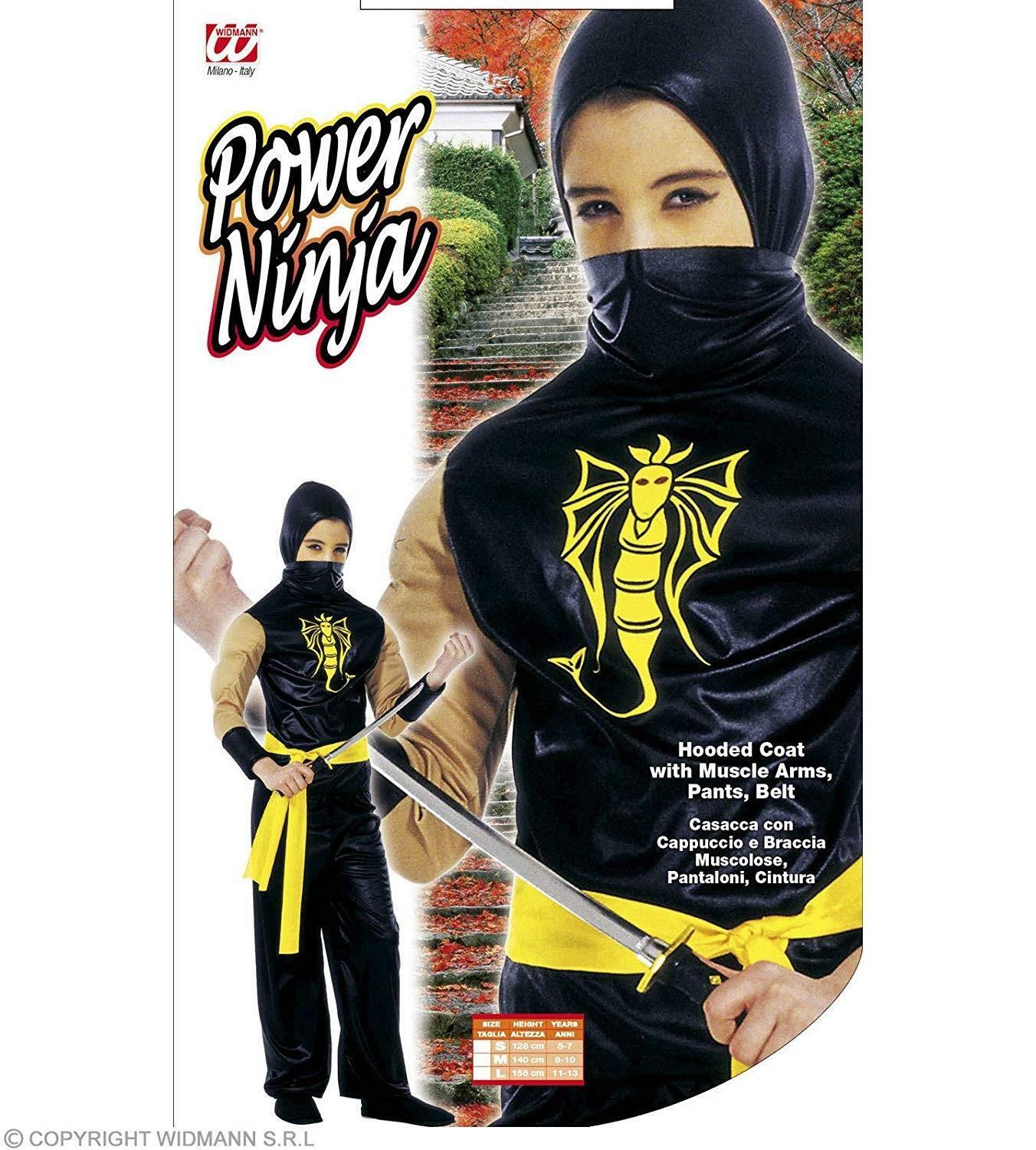 widmann widmann costume power ninja 11/13 anni 158 cm