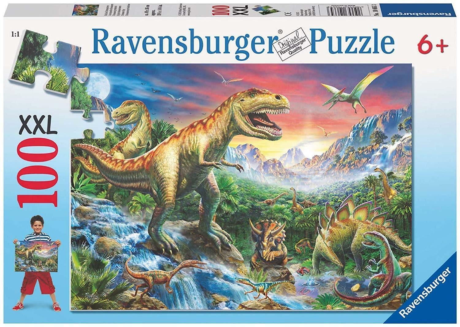 ravensburger puzzle 100 pz xxl l'era dei dinosauri