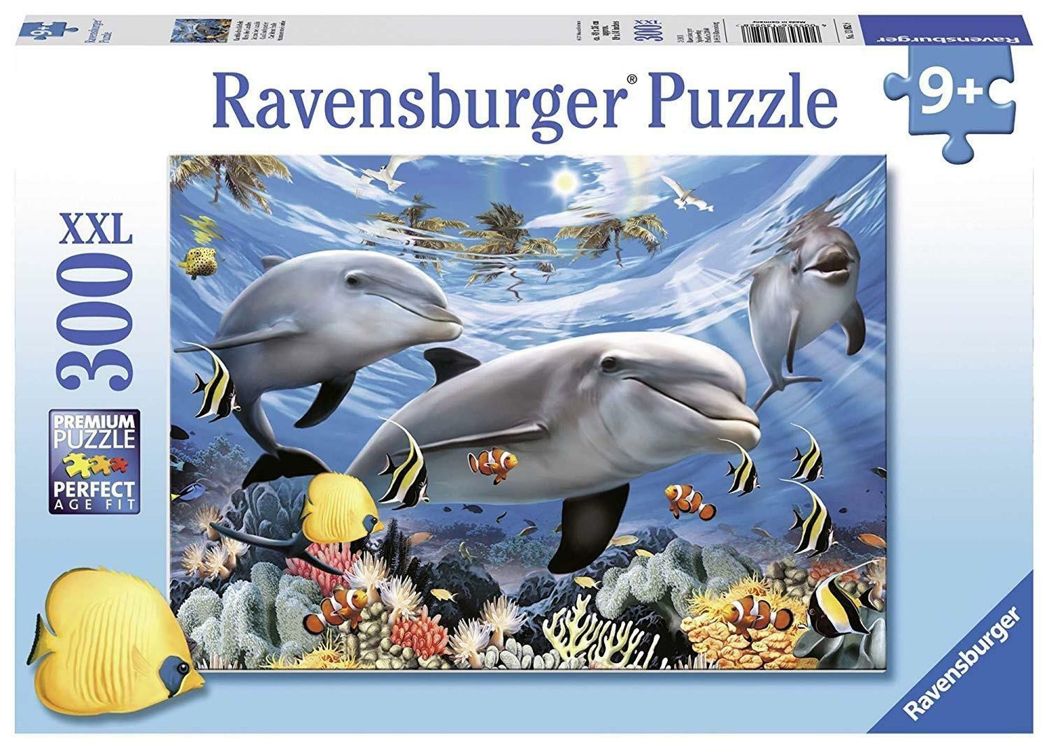 ravensburger ravensburger puzzle 300 pz xxl - delfini