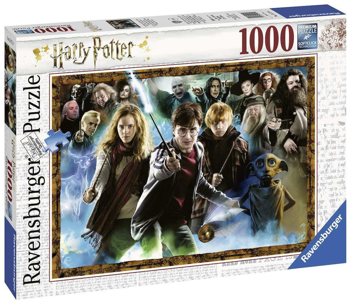 ravensburger puzzle 1000 pz  il mago harry potter