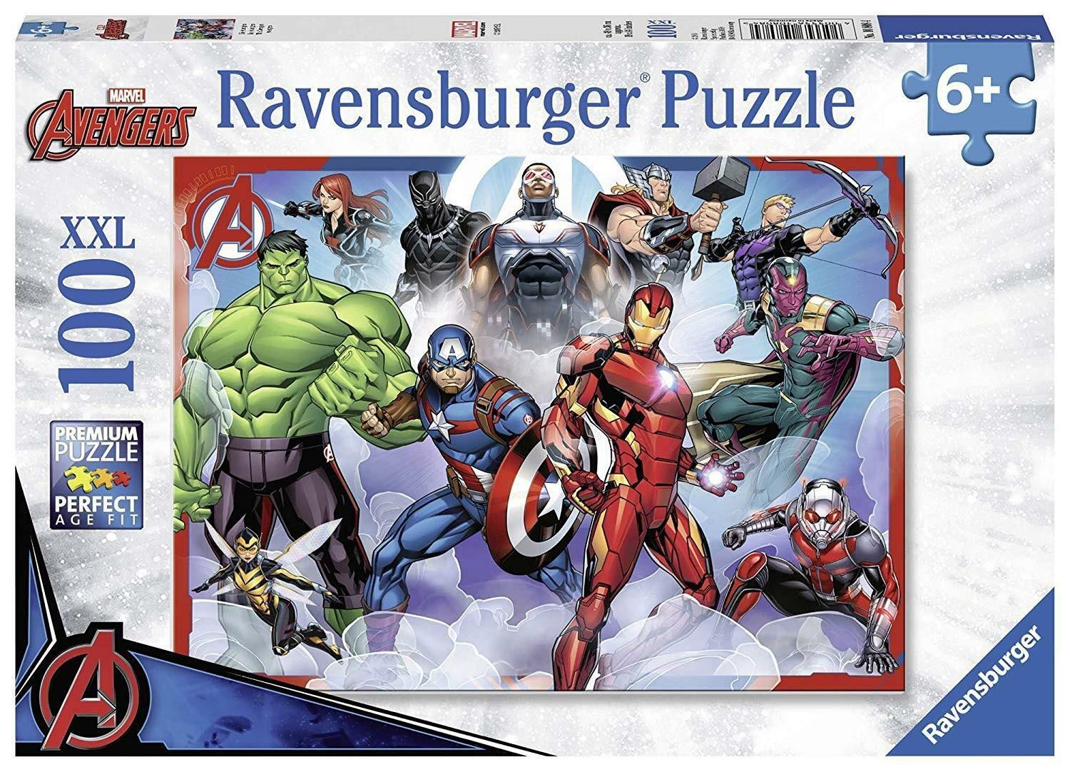 ravensburger puzzle 100 pz xxl marvel avengers
