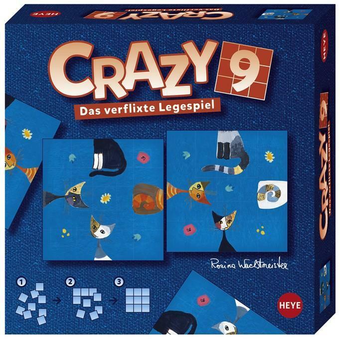 heye puzzle crazy 9 pz - gatti