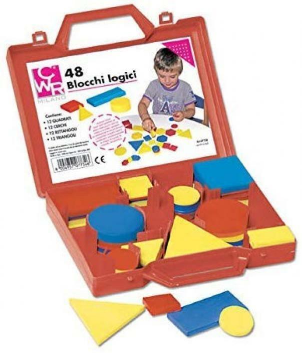 giocattoli valigetta blocchi logici