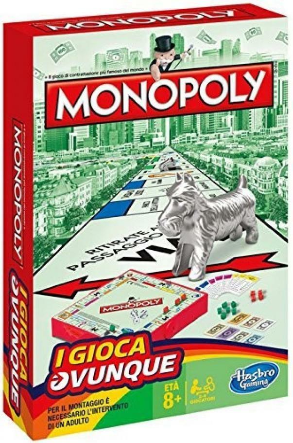 hasbro gioco monopoly travel