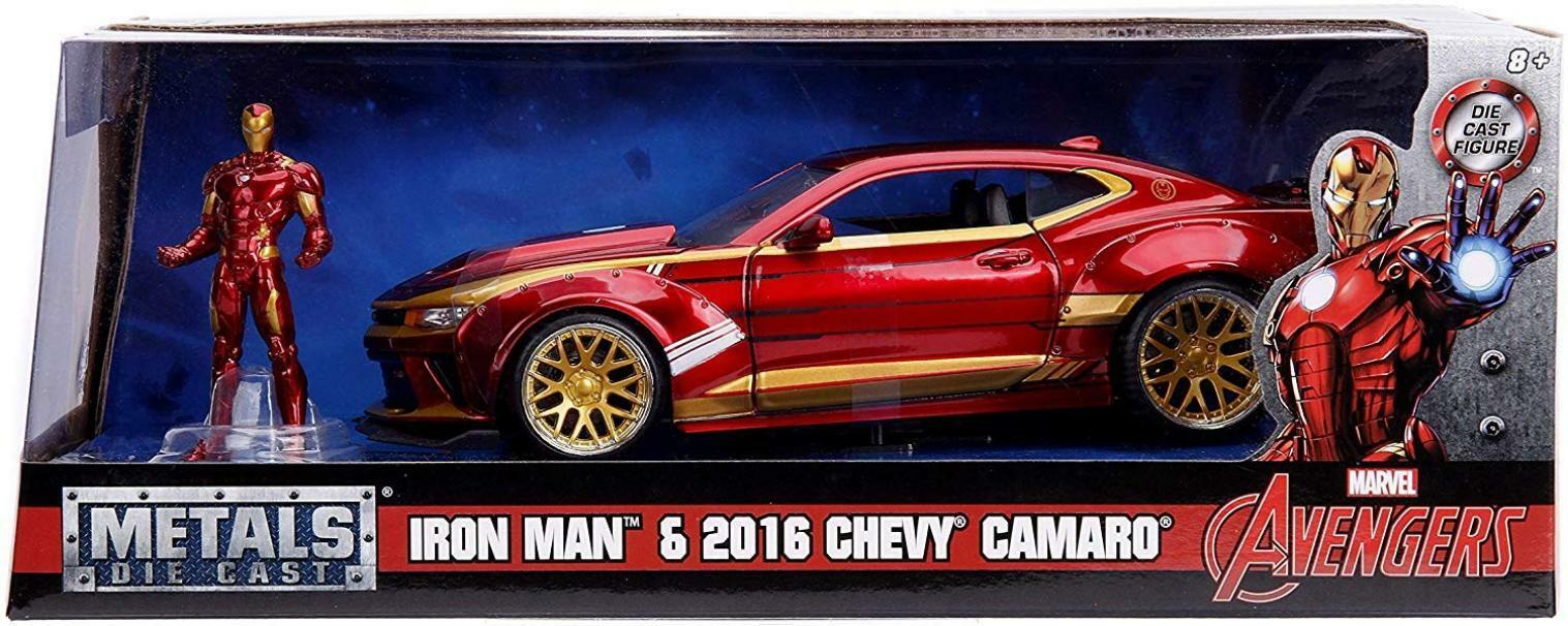 jada iron man & 2016 chevy camaro scala 1/24
