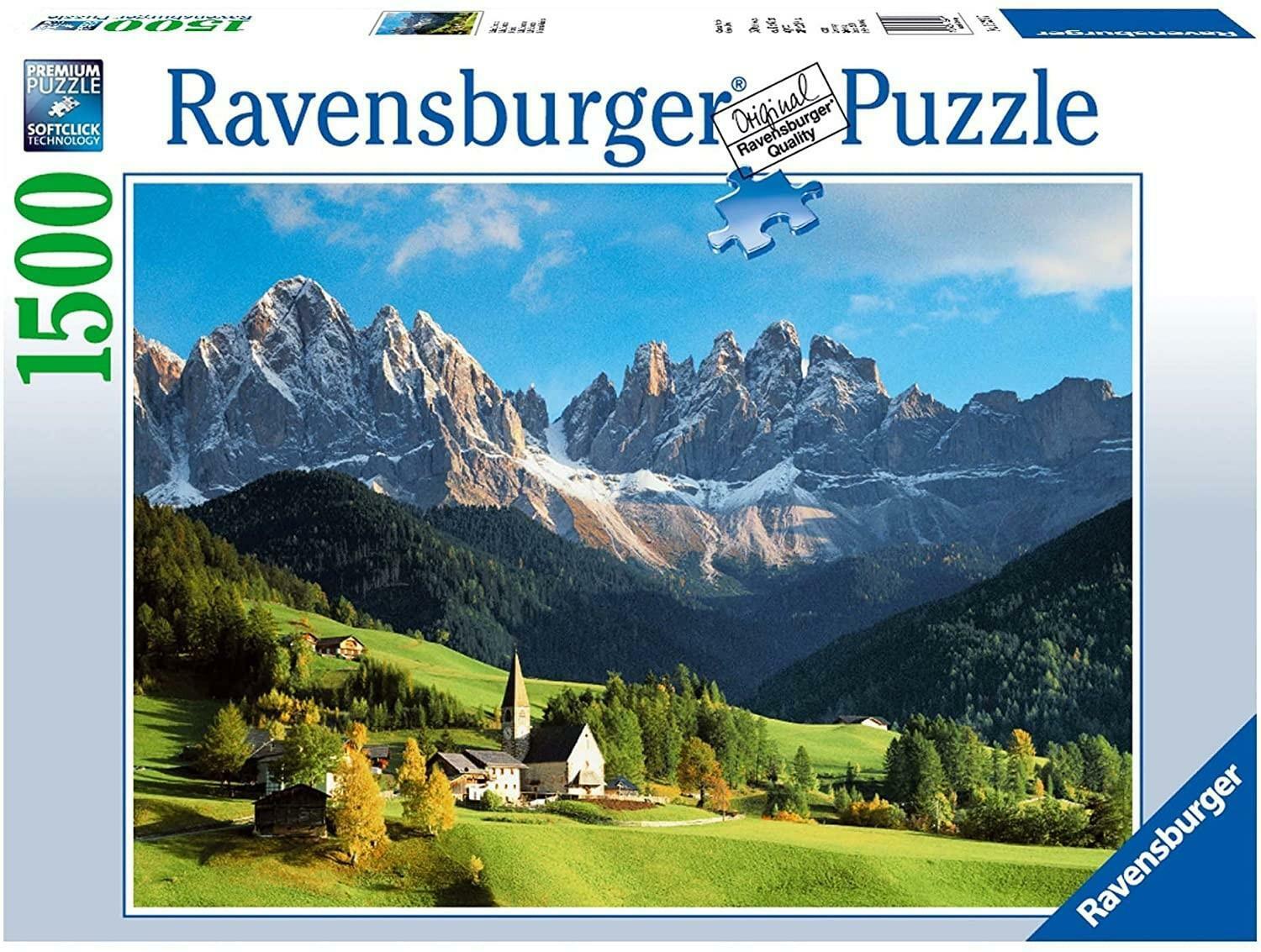 ravensburger puzzle 1500 pz dolomiti