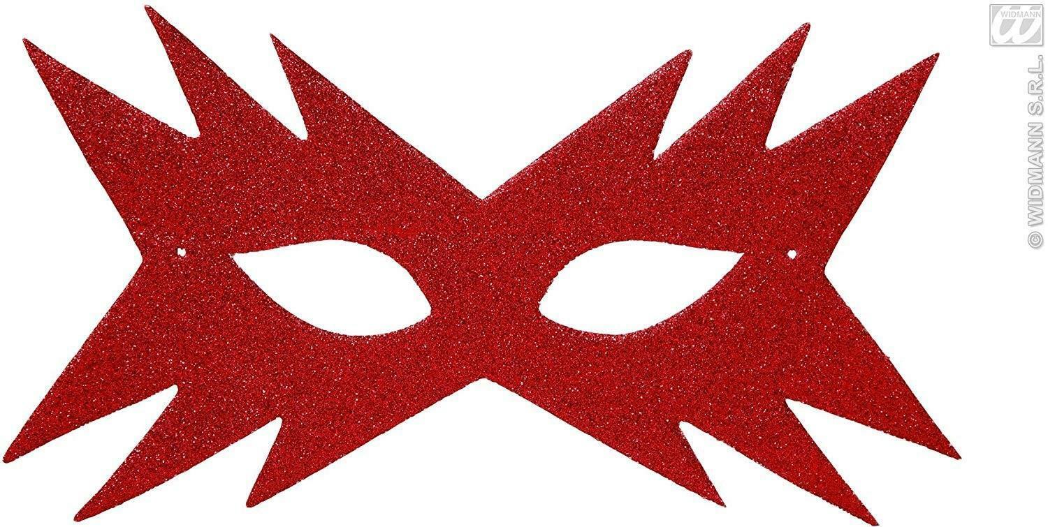 widmann widmann maschera domino stella rossa glitter