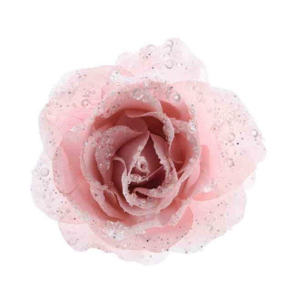 kaemingk decorazione pendaglio rosa colore rosa glitter cm 14