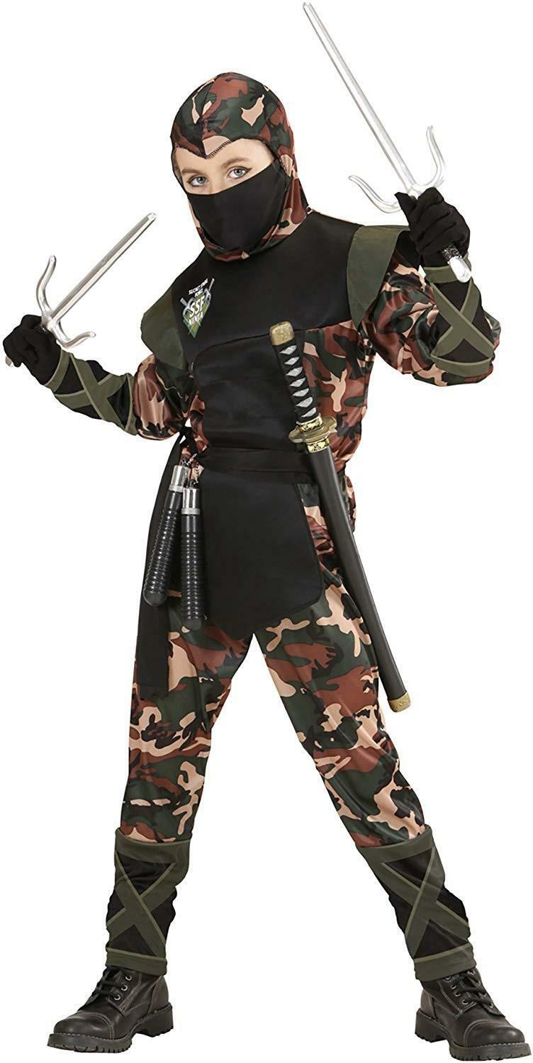 widmann costume soldato ninja taglia 11/13 anni