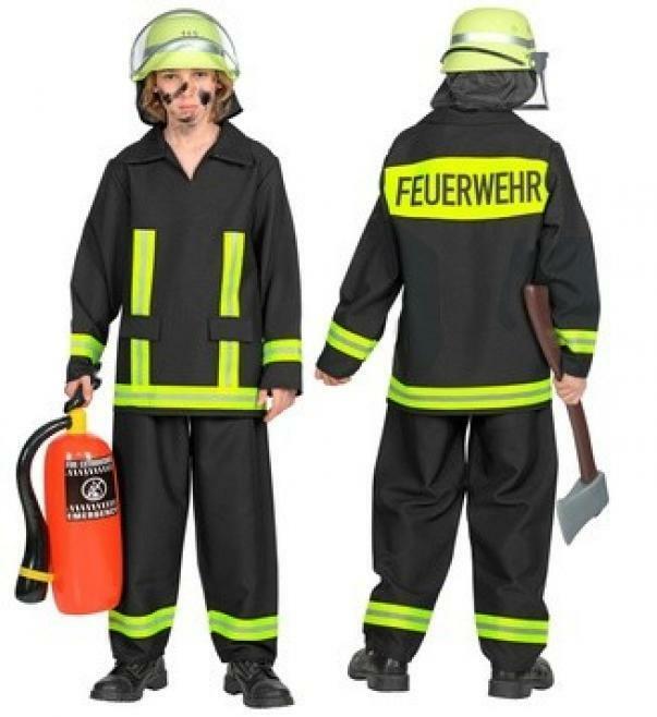 widmann costume pompiere taglia 5/7 anni