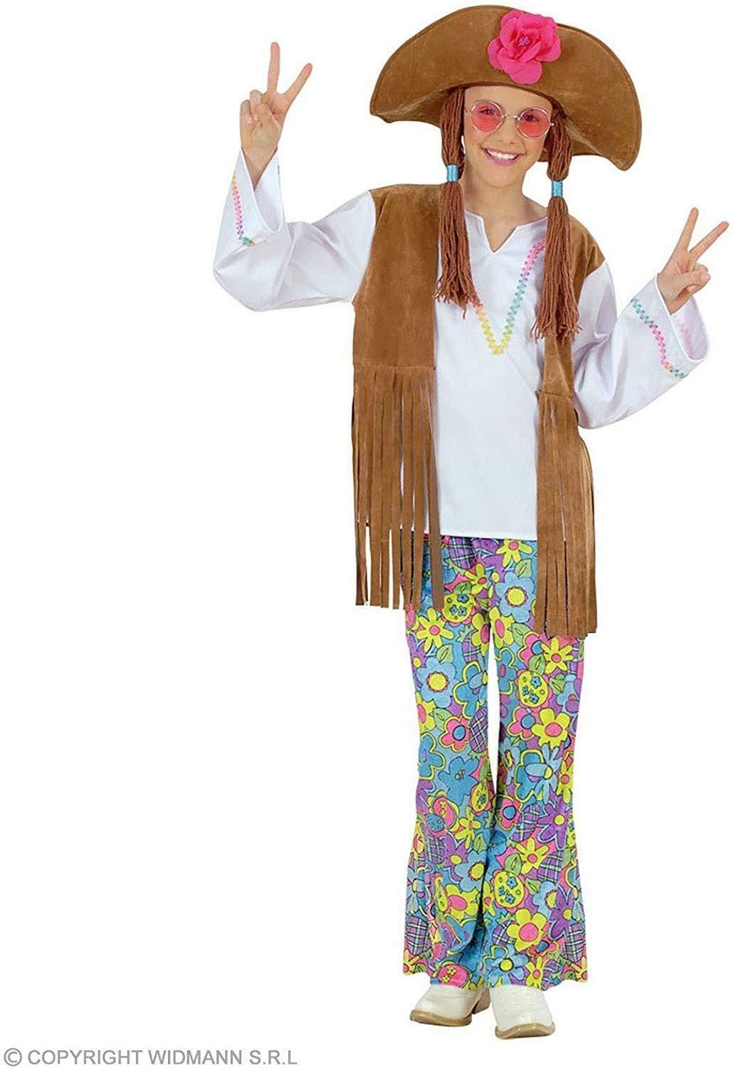 widmann costume woodstock hippie taglia 11/13 anni