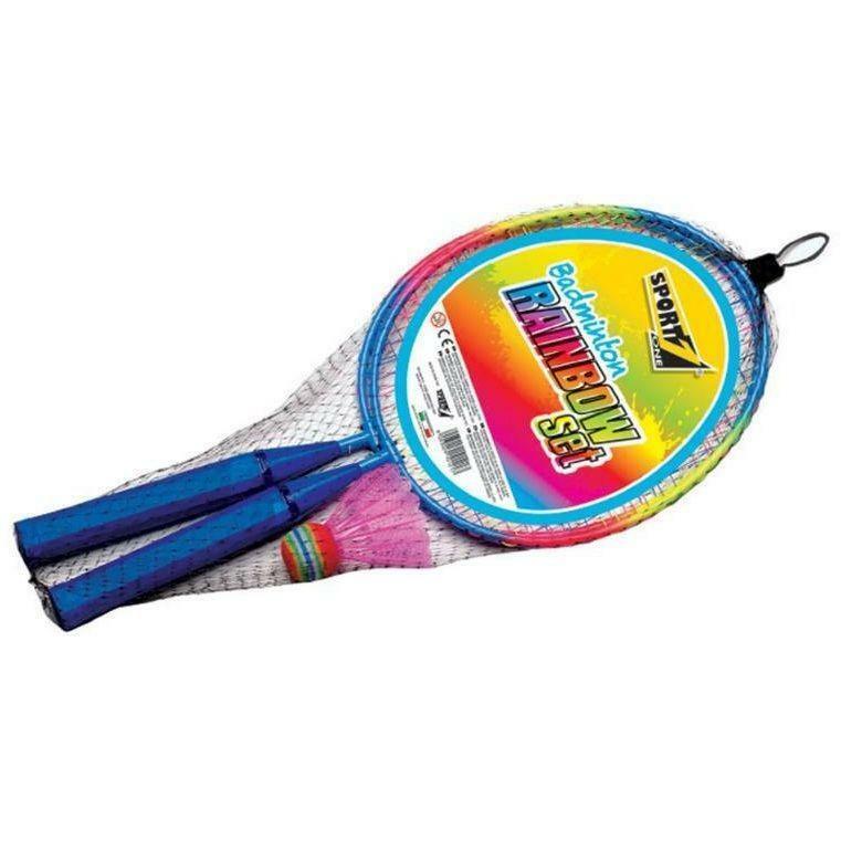 mandelli mandelli sport1 set badminton mini rainbow