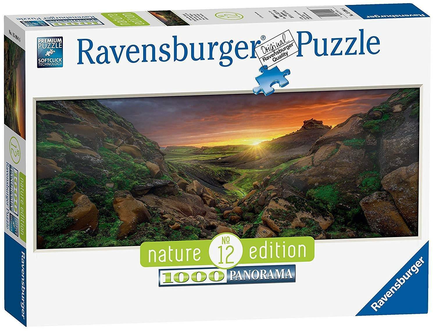 ravensburger puzzle 1000 pz sole sopra l'islanda