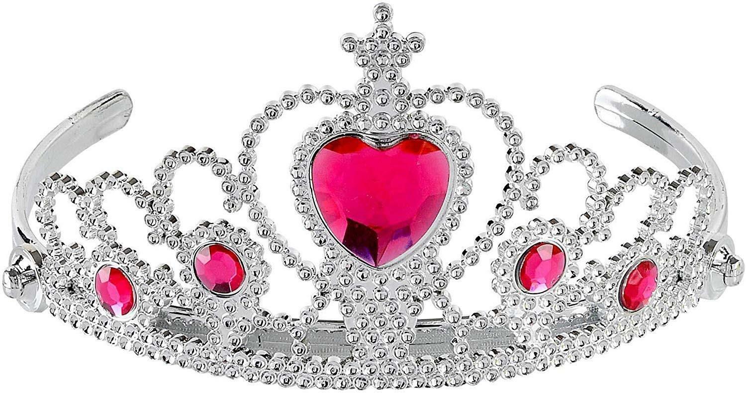 widmann tiara argento con gemme rosa