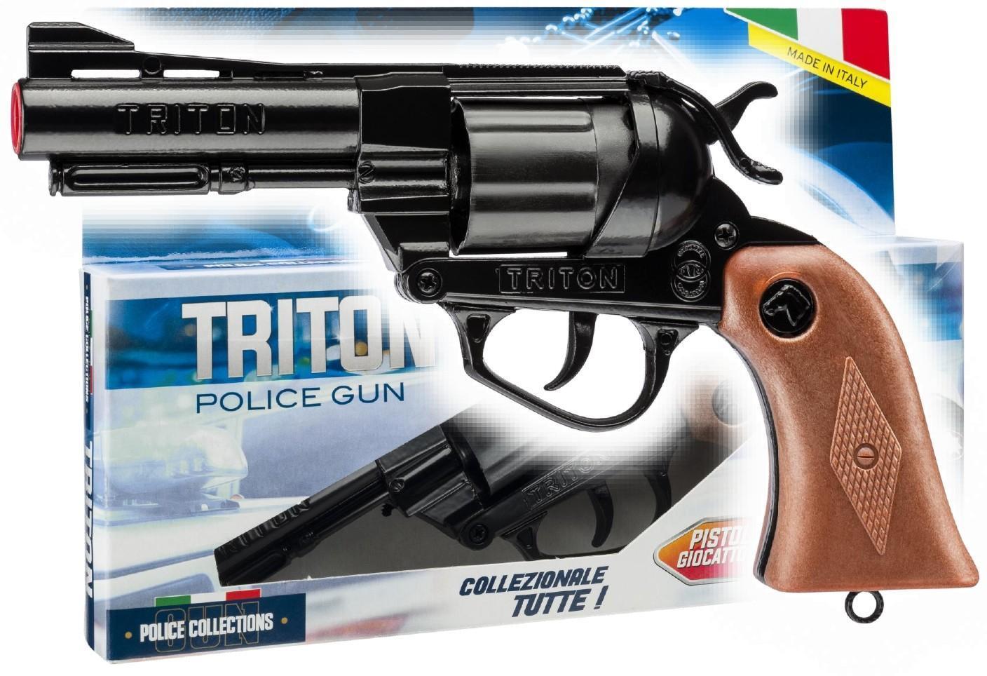 villa giocattoli pistola triton nero 12 colpi 125db