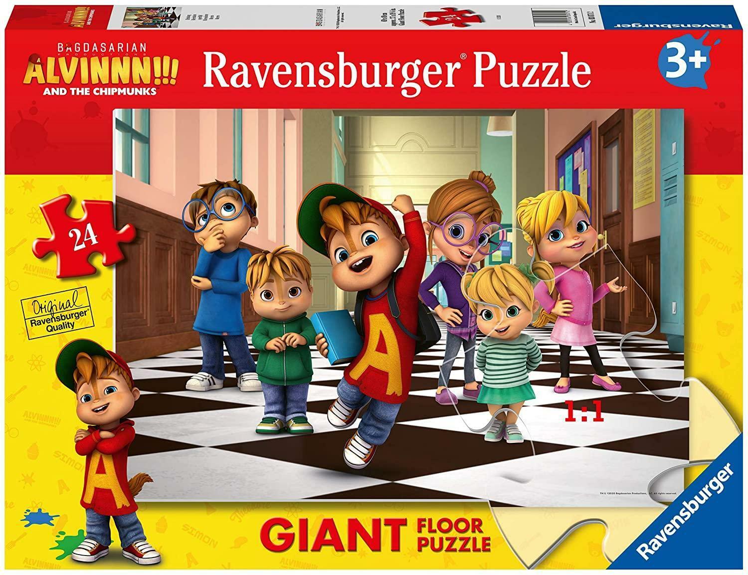ravensburger puzzle 24 pz alvin and the chipmunks