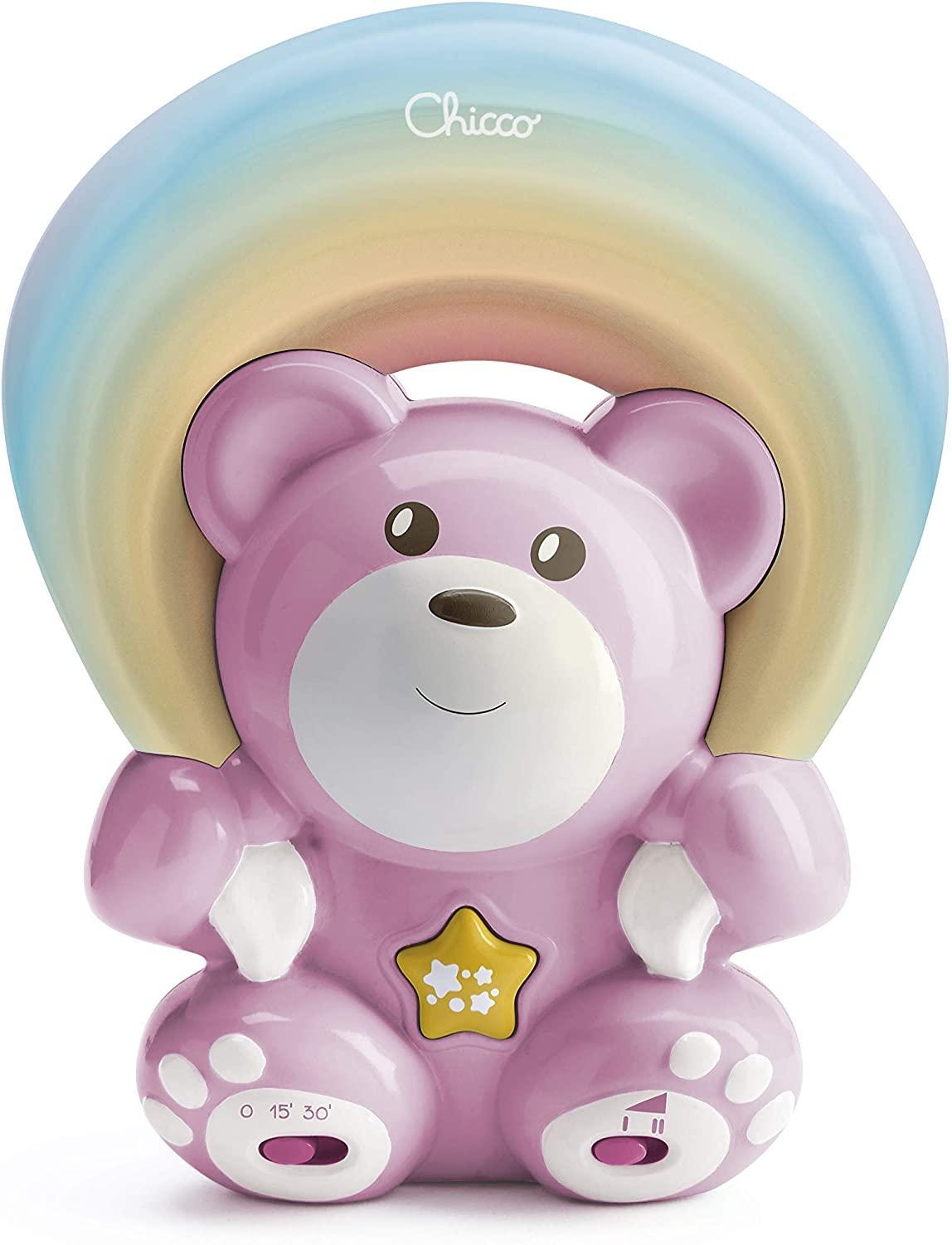 chicco orsetto arcobaleno luci e suoni rosa