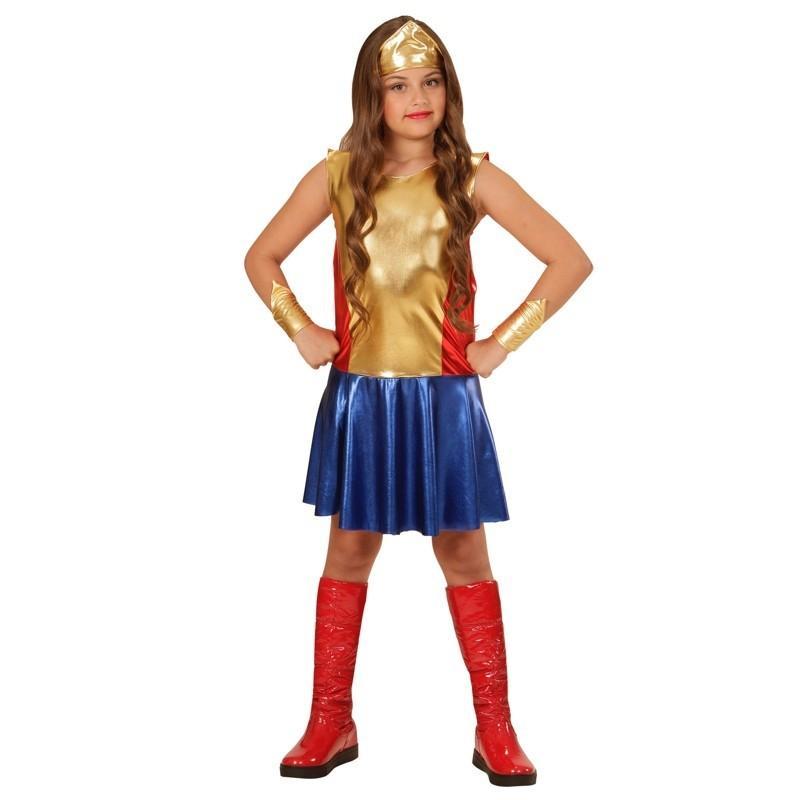 widmann costume wonder girl taglia 5/7 anni