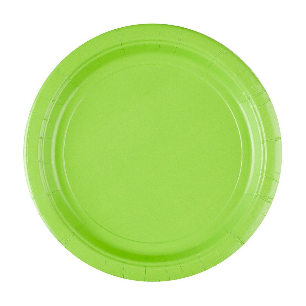 puzzleparty eco verde 8 piatti carta cm 23