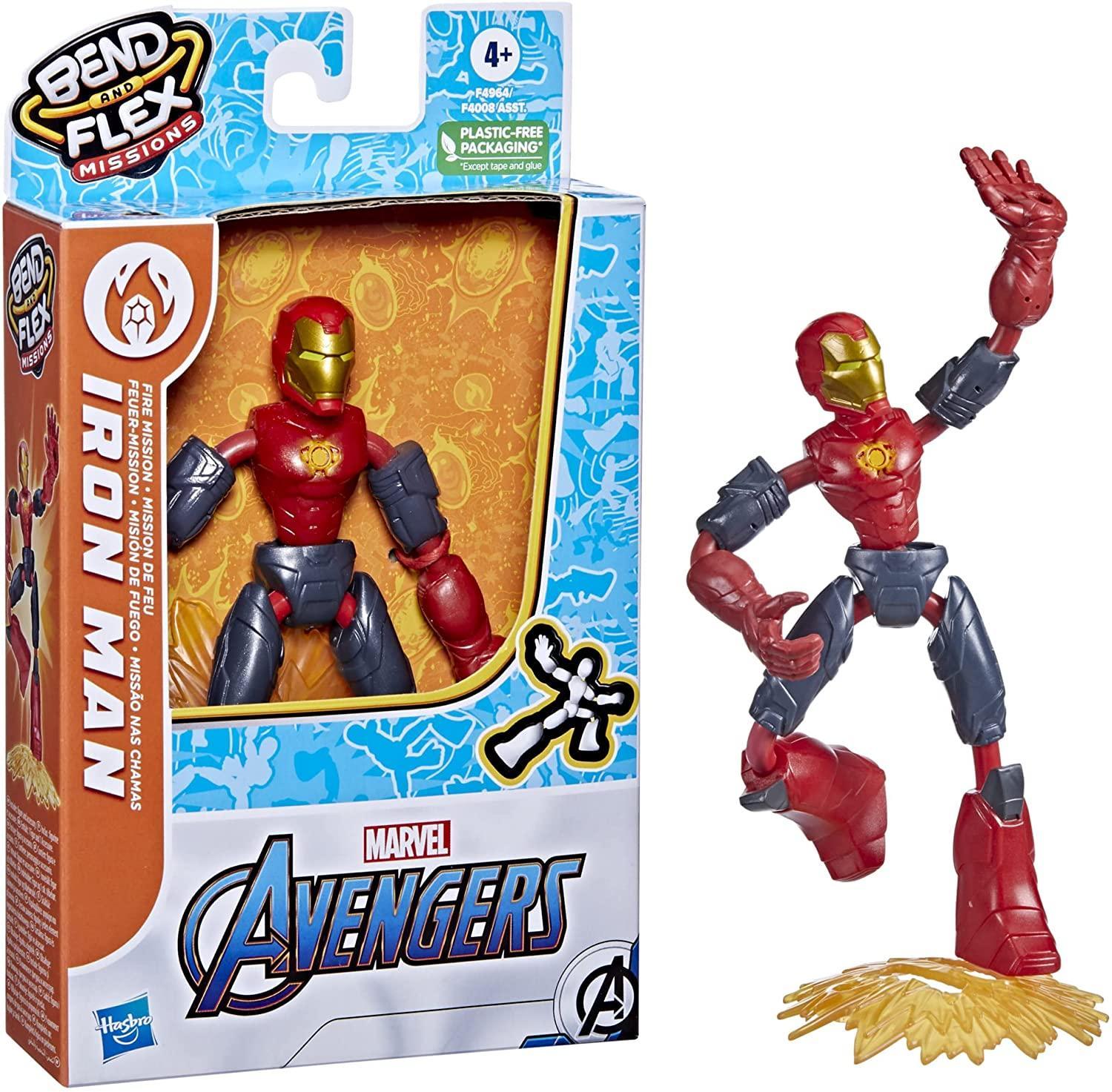 hasbro bend and flex avengers iron man
