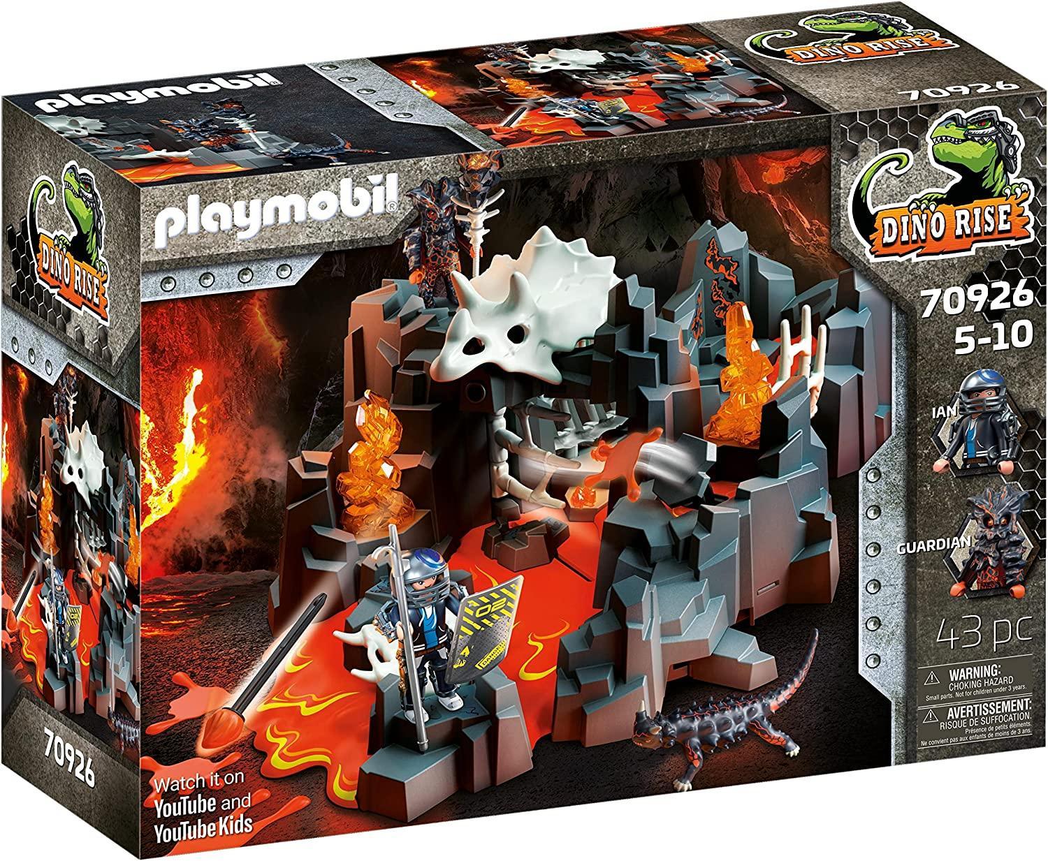 playmobil playmobil dino rise 70926 guardiano della sorgente di lava