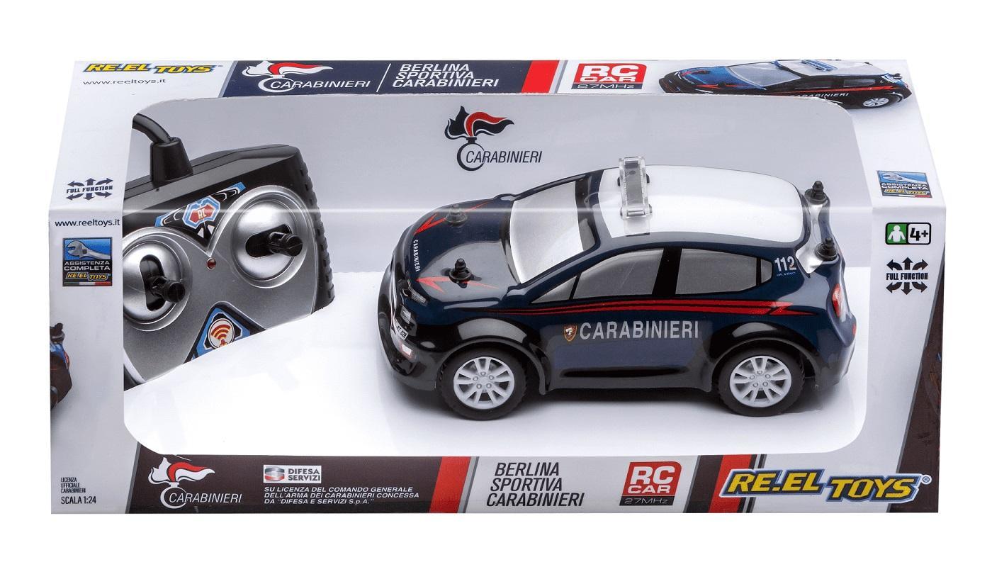 re.el toys berlina sportiva carabinieri rc - scala 1/26