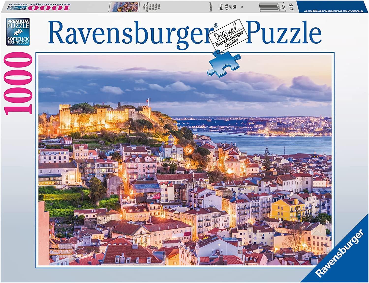 ravensburger puzzle 1000 pz lisbona e il suo castello